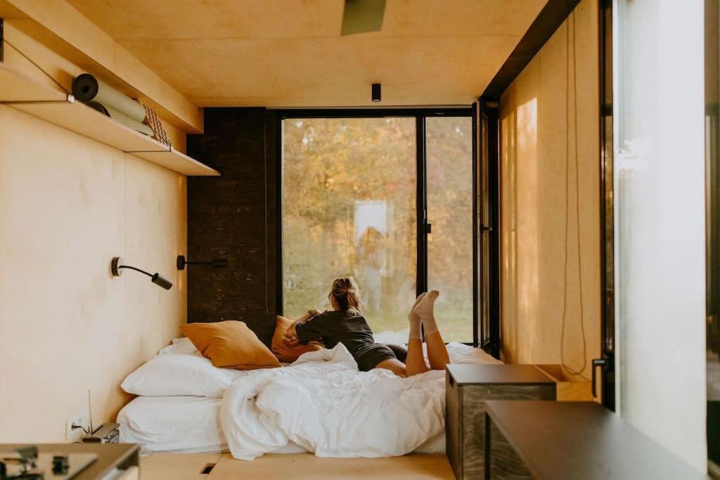Parcel Tiny House I Elevage Du Puits Carre Villa Dame-Marie  Exteriör bild